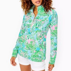 LILLY PULITZER Upf 50+ Skipper Popover In Multi Lilly Loves Palm Beach